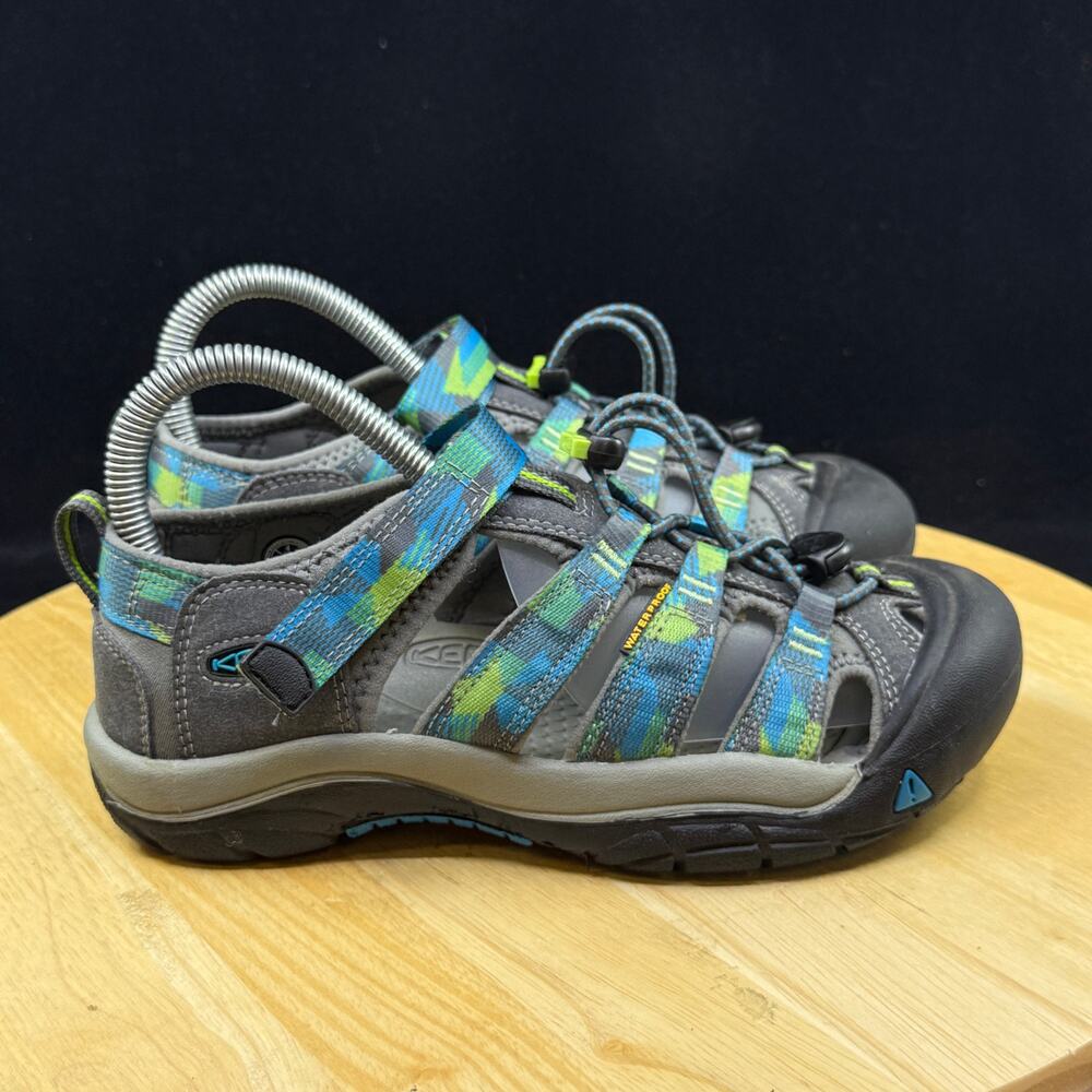Keen Strap Sport Sandals Shoes Youth Teal Blue/ Green Size 4 Unisex - Picture 5 of 10